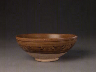 耀州窑青釉刻花碗