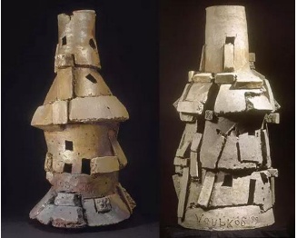 美国彼得·沃克斯抽象表现陶罐